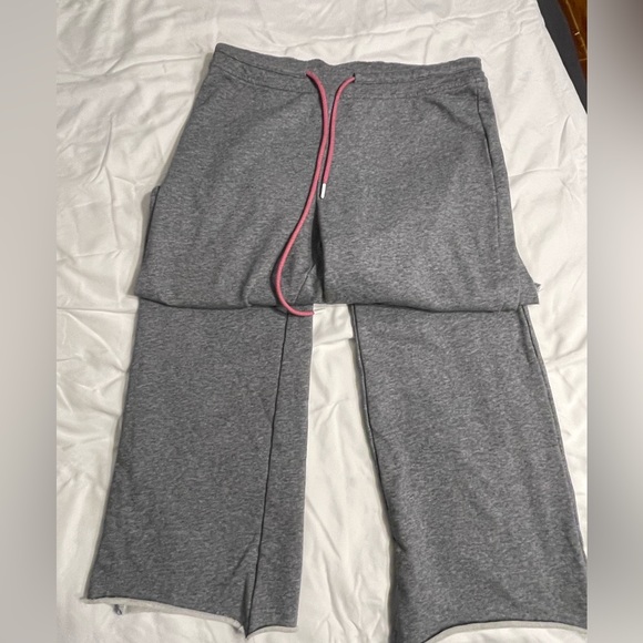 Lovello Elizabeth Stefani Terrycloth Lined Short Sleeve Sweatsuit Jumpsuit Gray - Picture 5 of 11